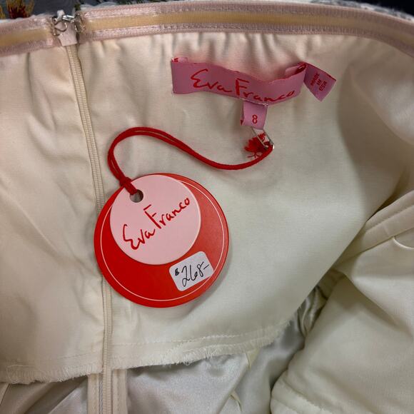 Eva Franco NWT Strapless Cocktail Dress 10 Anthropologie Holiday Party Wedding - Picture 12 of 13